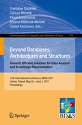 Cover: Beyond Databases, Architectures and Structures. Towards Efficient Solutions for Data Analysis and Knowledge Representation - Springer