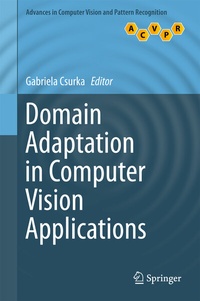 Enlarge image Cover: Domain Adaptation in Computer Vision Applications - Springer