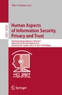 Cover: Human Aspects of Information Security, Privacy and Trust - Springer