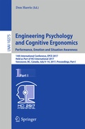 Cover: Engineering Psychology and Cognitive Ergonomics: Performance, Emotion and Situation Awareness - Springer