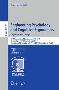 Abbildung von: Engineering Psychology and Cognitive Ergonomics: Cognition and Design - Springer