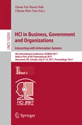 Cover: HCI in Business, Government and Organizations. Interacting with Information Systems - Springer