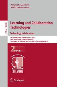 Abbildung von: Learning and Collaboration Technologies. Technology in Education - Springer
