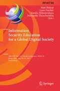 Cover: Information Security Education for a Global Digital Society - Springer