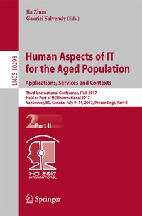 Abbildung von: Human Aspects of IT for the Aged Population. Applications, Services and Contexts - Springer