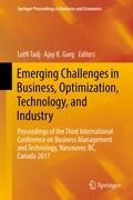 Cover: Emerging Challenges in Business, Optimization, Technology, and Industry - Springer