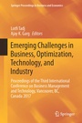 Cover: Emerging Challenges in Business, Optimization, Technology, and Industry - Springer