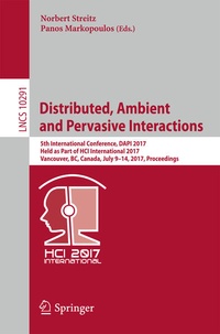 Enlarge image Cover: Distributed, Ambient and Pervasive Interactions - Springer