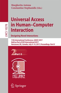 Abbildung von: Universal Access in Human-Computer Interaction. Designing Novel Interactions - Springer
