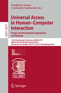 Abbildung von: Universal Access in Human-Computer Interaction. Design and Development Approaches and Methods - Springer