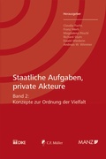 Cover: Staatliche Aufgaben, private Akteure - C.F. M&uuml;ller