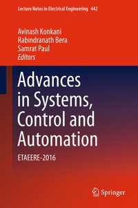Enlarge image Cover: Advances in Systems, Control and Automation - Springer