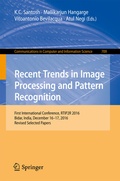 Cover: Recent Trends in Image Processing and Pattern Recognition - Springer