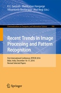 Cover: Recent Trends in Image Processing and Pattern Recognition - Springer