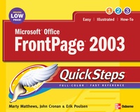 Enlarge image Cover: Microsoft Office FrontPage 2003 QuickSteps - Osborne/McGraw-Hill