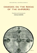 Cover: Genesios on the Reigns of the Emperors - Australian Association for Byzantine Studies
