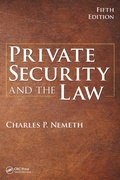 Cover: Private Security and the Law - CRC Press