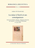 Cover: La mise &agrave; l'&eacute;crit et ses cons&eacute;quences - Narr Francke Attempto Verlag