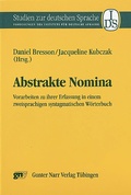 Cover: Abstrakte Nomina - Narr Francke Attempto Verlag