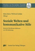 Cover: Soziale Welten und kommunikative Stile - Narr Francke Attempto Verlag