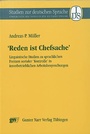 Cover: 'Reden ist Chefsache' - Narr Francke Attempto Verlag