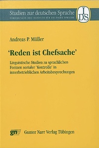 Enlarge image Cover: 'Reden ist Chefsache' - Narr Francke Attempto Verlag