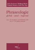 Cover: Phraseologie global - areal - regional - Narr Francke Attempto Verlag