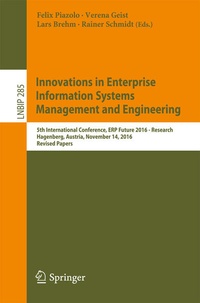 Enlarge image Cover: Innovations in Enterprise Information Systems Management and Engineering - Springer