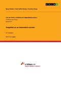 Cover: Snapchat as an innovative service - GRIN Verlag
