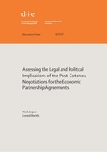 Cover: Assessing the legal and political implications of the post-Cotonou negotiations for the Economic Partnership Agreements - German Institute of Development and Sustainability (IDOS) gGmbH