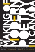 Cover: Making of Modern Poetry in Canada - De Gruyter