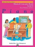 Cover: Alfred's Basic Piano Library Musical Concepts, Bk 4 - Alfred Music