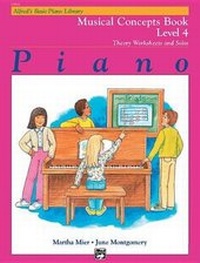 Enlarge image Cover: Alfred's Basic Piano Library Musical Concepts, Bk 4 - Alfred Music