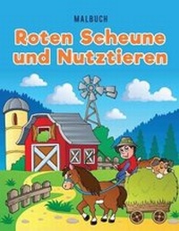 Abbildung von: Malbuch roten Scheune und Nutztieren - Coloring Pages for Kids