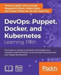 Enlarge image Cover: DevOps: Puppet, Docker, and Kubernetes - Packt Publishing