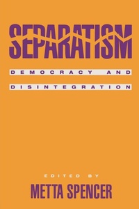 Enlarge image Cover: Separatism - Rowman & Littlefield Publishers