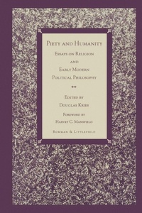 Enlarge image Cover: Piety and Humanity - Rowman & Littlefield Publishers