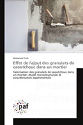 Cover: Effet de l'ajout des granulats de caoutchouc dans un mortier - Presses Acad&eacute;miques Francophones