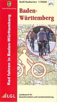 Abbildung von: Radkarten-Set 1:75000 Baden-Württemberg - Landesamt für Geoinformation und Landentwicklung Baden-Württemberg (LGL)