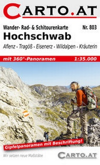 Abbildung von: Wander- Rad- & Schitourenkarte 803 Hochschwab - CARTO.AT