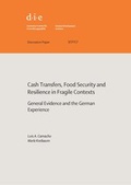 Cover: Cash transfers, food security and resilience in fragile contexts - German Institute of Development and Sustainability (IDOS) gGmbH