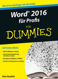 Abbildung von: Word 2016 für Profis für Dummies - Wiley-VCH