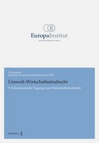 Abbildung von: Umwelt-Wirtschaftsstrafrecht - Schulthess Juristische Medien