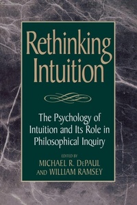 Enlarge image Cover: Rethinking Intuition - Rowman & Littlefield Publishers