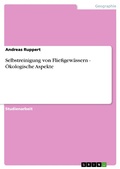 Cover: Selbstreinigung Von Fliessgewassern - GRIN Verlag