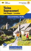 Cover: K&uuml;mmerly+Frey Wanderkarte 26 Ticino, Sopraceneri 1:60.000 - Hallwag K&uuml;mmerly+Frey