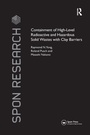 Cover: Containment of High-Level Radioactive and Hazardous Solid Wastes with Clay Barriers - CRC Press