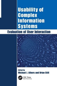 Enlarge image Cover: Usability of Complex Information Systems - CRC Press