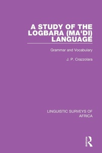 Abbildung von: A Study of the Logbara (Ma'di) Language - Routledge