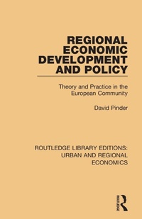 Enlarge image Cover: Regional Economic Development and Policy - Routledge